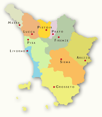 Mappa della zona